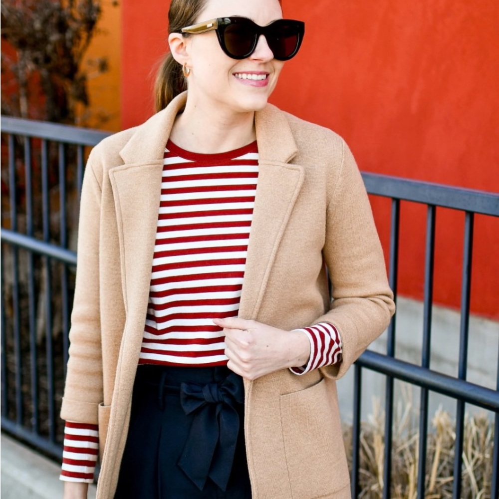 J Crew sweater blazer